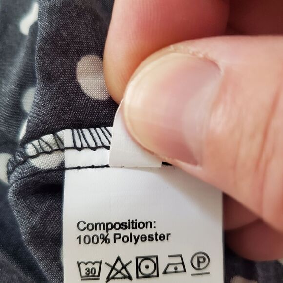 Yokodea Polka-Dot Pleated Midi Dress sz Med - Picture 11 of 11